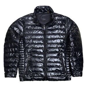 CALVIN KLEIN Premium Down Fill Shiny Winter Puffer Parka Jacket Coat Mens Medium